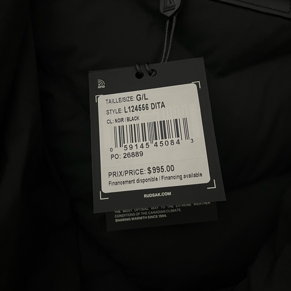 NWT Black Rudsak jacket, size large - Picture 14 of 14